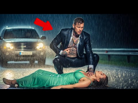 She Collapsed in the Storm — The Mafia Boss Wrapped His Coat Around Her and Whispered “Stay with me”