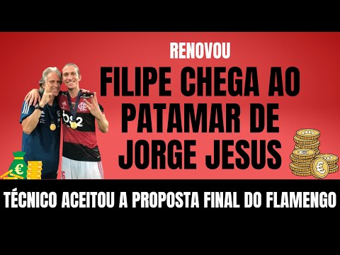 Flamengo e Filipe Luís desataram o nó, técnico renova e chega ao patamar salarial de Jorge Jesus