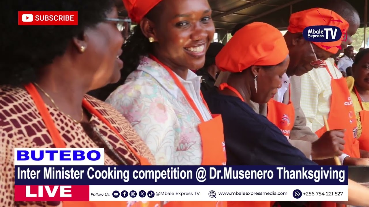 Minister Musenero, Balaam, Nyamutoro, Kamuntu and Prime Minister Nabbanja compete in cooking 