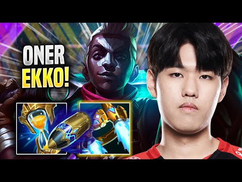ONER PERFECT GAME WITH EKKO! - T1 Oner Plays Ekko JUNGLE vs Lillia! | Season 2022