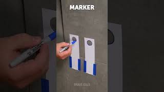 How to Cut Tiles Perfectly Around Pipes 😲🛠️