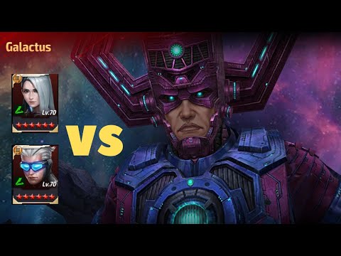 T3 Luna Snow (Lifestyle) & T3 Quicksilver (Uncanny Avengers) vs GALACTUS GBR - Marvel Future Fight