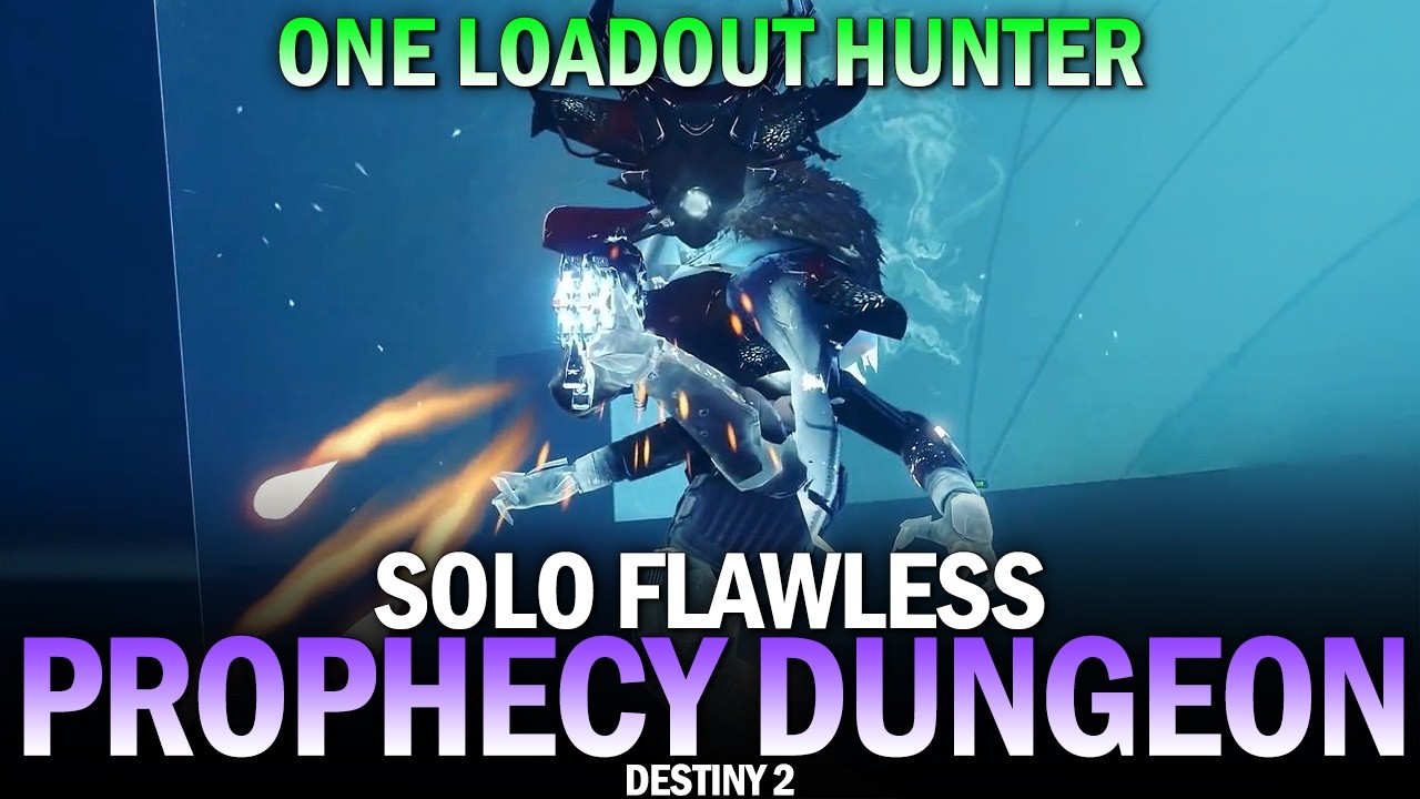 Solo Flawless Prophecy Dungeon (One Loadout Hunter) [Destiny 2]