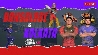RCB vs KKR- Royal Challengers Bangalore vs Kolkata Knight Riders IPL 2023 Real Cricket 22 Live Match