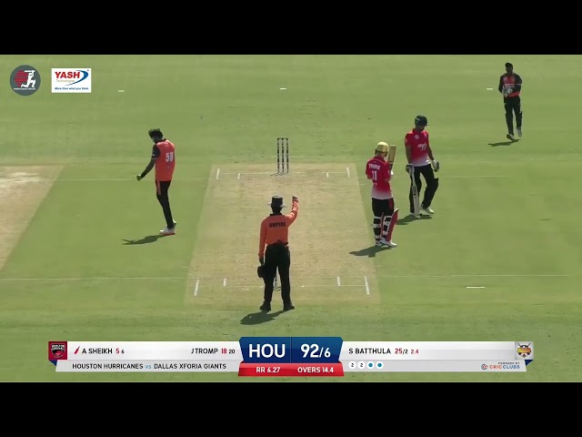 MiLC T20 Highlights: Dallas Xforia Giants vs Houston Hurricanes