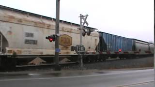 preview picture of video 'EJ&E 663 Sherwood, WI 11-23-14'