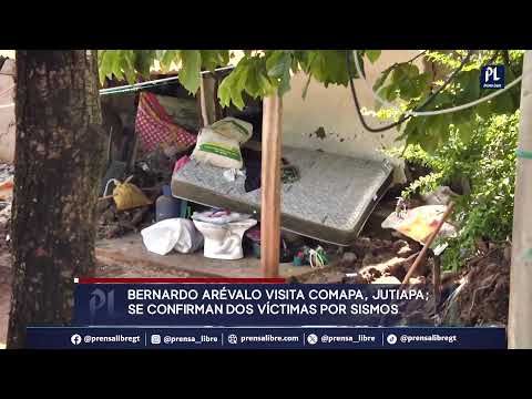 Más de 140 sismos se han registrado en Comapa, Jutiapa; Bernardo Arévalo realiza visita