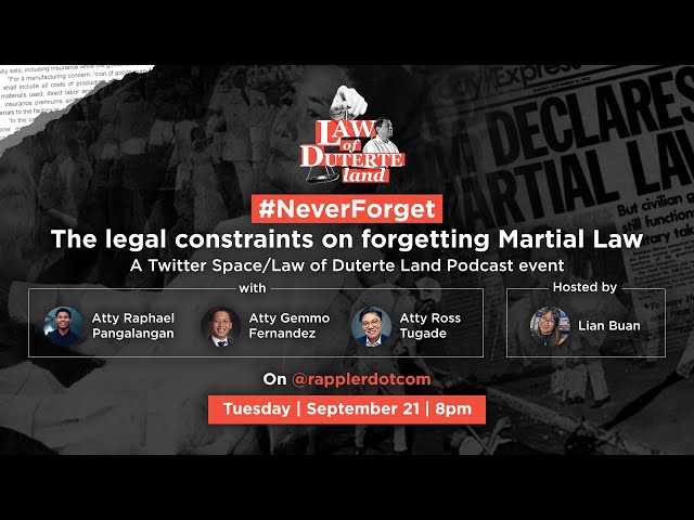 WATCH: Legally, we can #NeverForget Marcos’ Martial Law