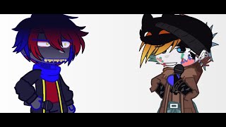 Cover art for Sans AU  undertale fnf ink vs error sans