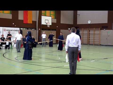 Bayerische Kendo Einzelmeisterschaft 2018 - Dan-Finale - Jin vs Scholz