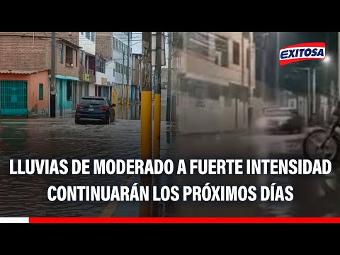 🔴🔵 Chiclayo: Lluvias de moderado a fuerte intensidad continuarán los próximos días en la región