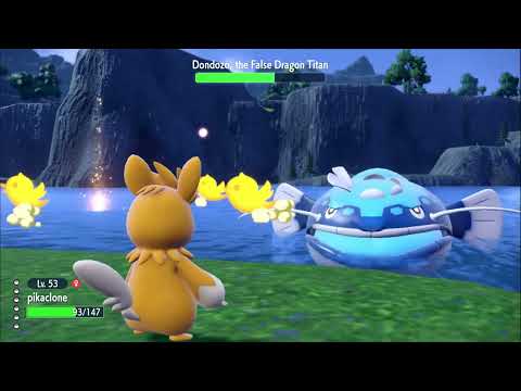 Batlling the False Dragon Titan Dondozo PT#1 Pokemon Scarlet!