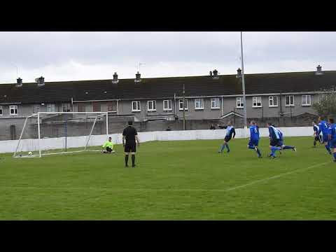 James Ring scores the winner for Athlunkard Villa v Pallasgreen in Div 2b Ray Cup final