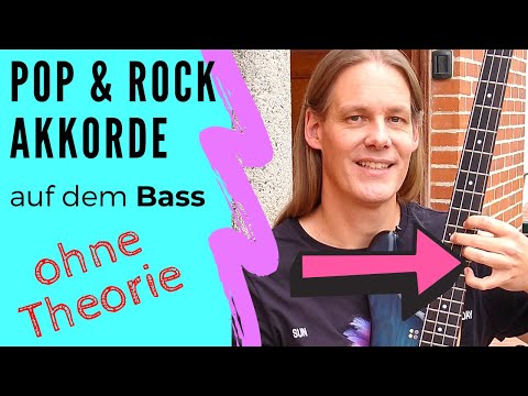 2 Möglichkeiten: Einfacher & alternativer Fingersatz für Pop & Rock Akkorde auf dem Bass