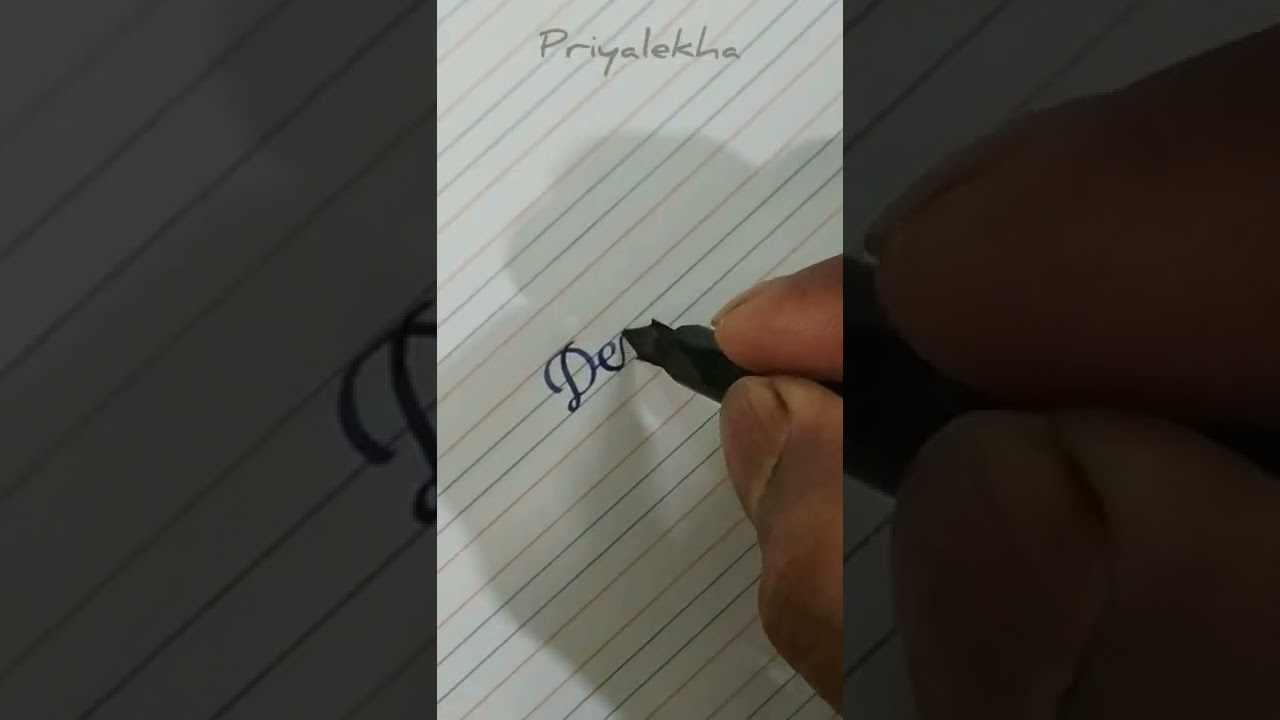 Amazing Cursive Calligraphy Handwriting Practice | Beautiful Handwriting | #shorts #youtubeshorts