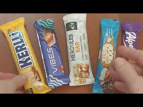 New Assortment of Sweet Candy Bars: Flavors and Sounds Galore!ASMR