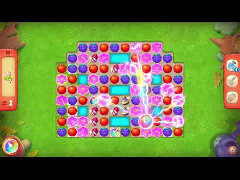 Gardenscapes level 25 No Boosters - 12 Moves 🌱 Gameplay Walkthrough (Android, iOS) Playrix