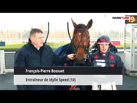 François Pierre Bossuet, entraîneur de Idylle Speed (27/11 à Paris-Vincennes)