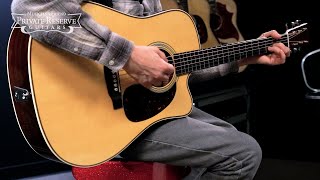 Video thumbnail for Martin HDC-28E Standard Dreadnought Cutaway Acoustic-Electric Guitar by Musician's Friend