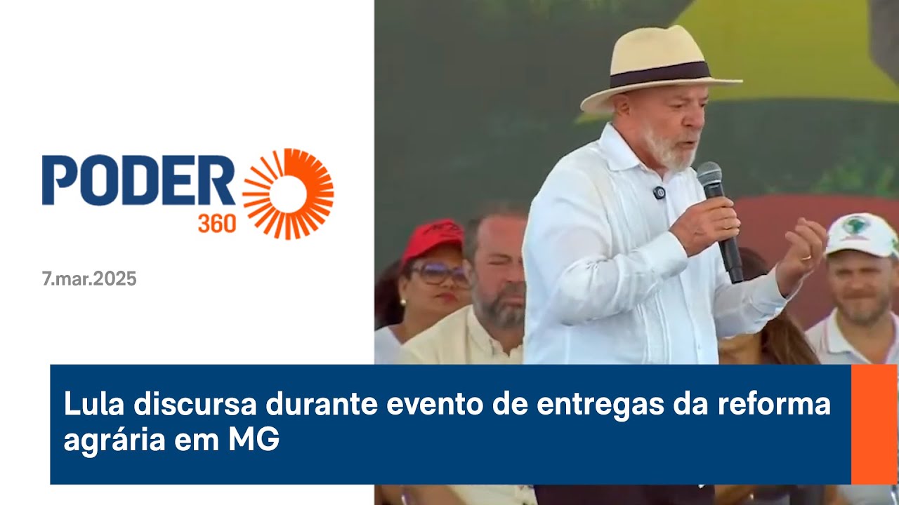 Lula discursa durante evento de entregas da reforma agrária em MG