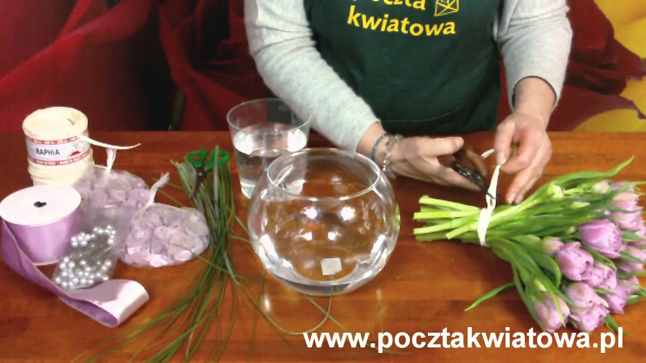 PocztaKwiatowa.pl KOMPOZYCJA Z RÓŻOWYCH TULIPANÓW
