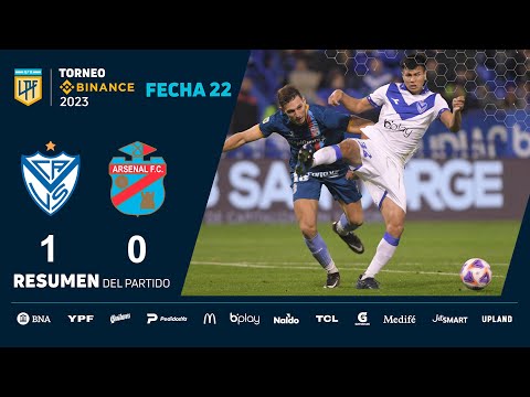 #TorneoBinance 2023 | Fecha 22 | resumen de Vélez - Arsenal