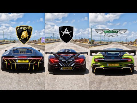 FH5 DRAG RACE - CENTENARIO Vs APOLLO INTENSA Vs VULCAN
