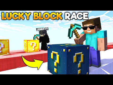 Extreme LUCKY BLOCK RACE in Minecraft...