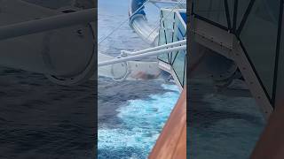 Woman get stuck in cruise ship slide🛳️🛝  #cruiseship #jet2holiday