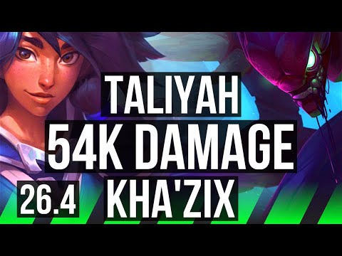 TALIYAH vs KHA'ZIX (JGL) | 54K damage | EUW Master | 26.4