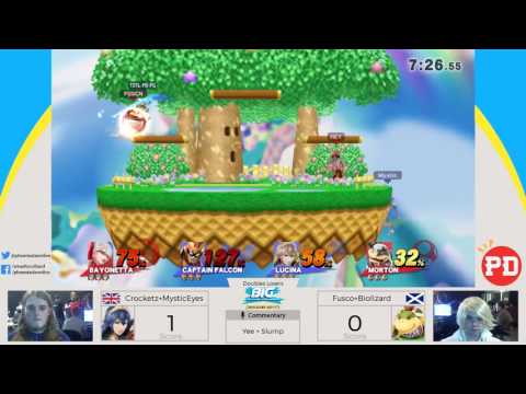 BIG Summer 2017 - Crocketz+MysticEyes (Lucina+C.Falcon) Vs. Fusco+Biolizard (Morton+Bayonetta) Dubs