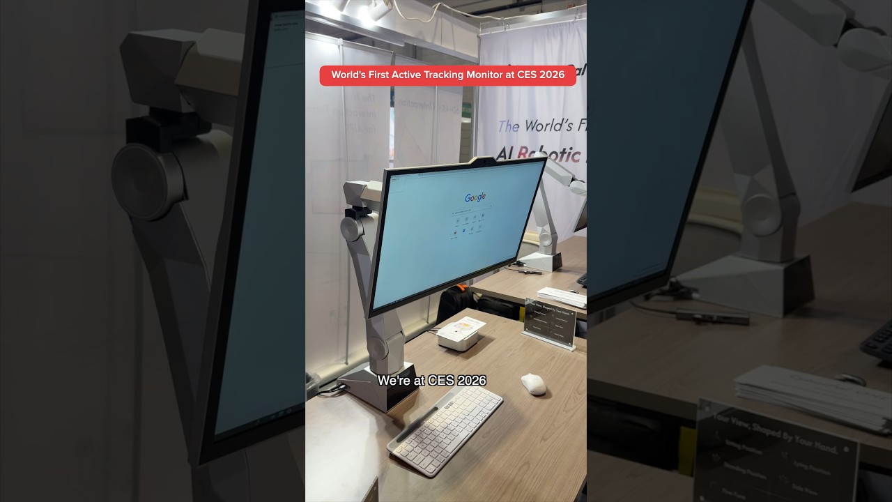 World’s First Active-Tracking AI Robotic Monitor by CyboPal at CES 2026