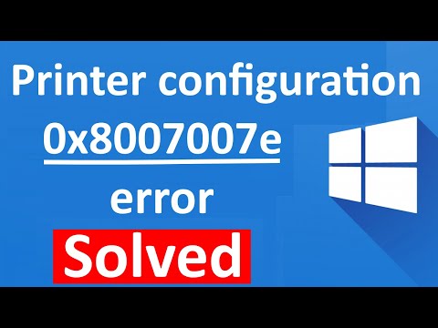 fix Printer configuration error  0x8007007e in windows 10 , 100% working