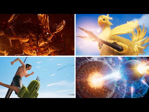 Crisis Core: FF7 - All Limit Breaks and Summons (4K)