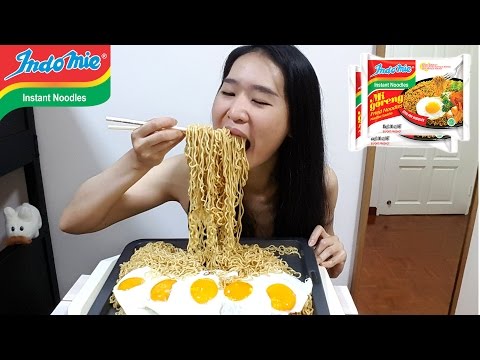 [MUKBANG] Indomie Fried Noodles Mi Goreng | Indonesian Noodles Video
