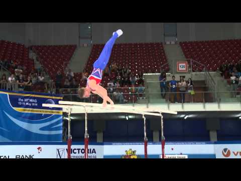 Nile Wilson - ENGLAND - gold - parallel bars - Event Finals - 2014 Junior Euros