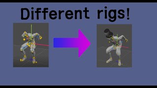 Animation transfer using Blender and Cascadeur