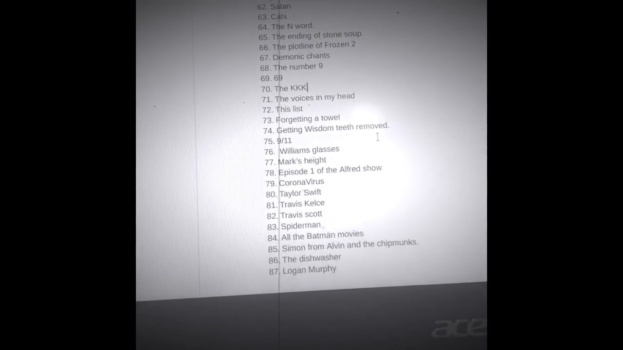 THE TOP 100 WORST THINGS EVER