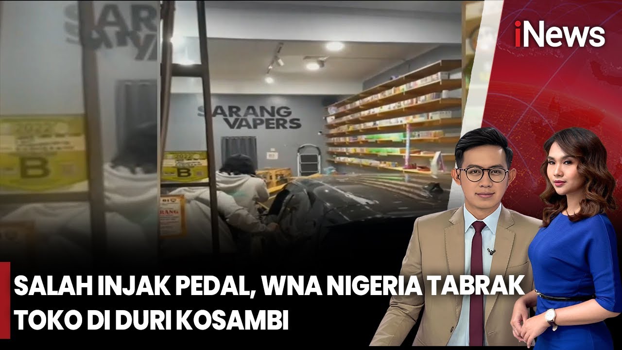 Diduga Ngantuk hingga Salah Injak Pedal Gas, WNA Nigeria Tabrak Toko | iNews Pagi (27/9)