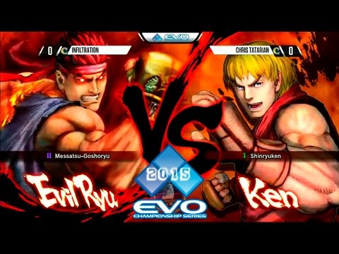 USFIV - INFILTRATION [Evil Ryu] vs CHRIS TATARIAN [Ken] - EVO 2015