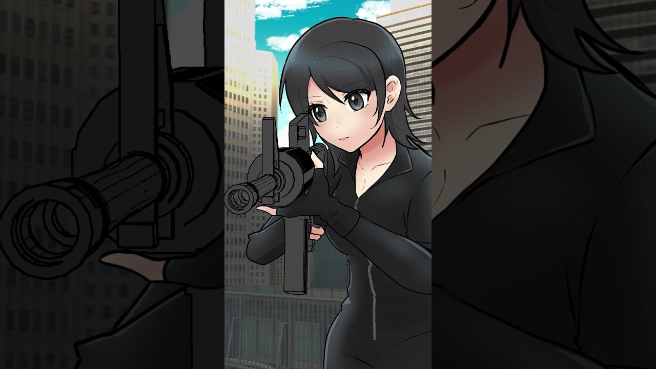 スナイパーの本音 #アニメコント #女性 #スナイパー #本音