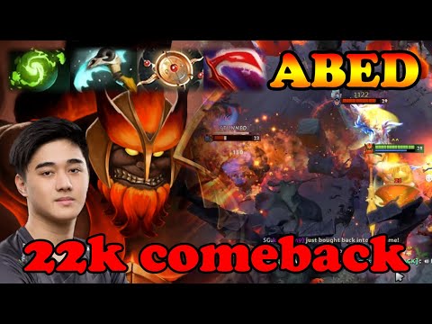 Abed amazing 22k comeback Mars mid vs ultra late Luna | Giveaway | Dota 2 Pro Gameplay