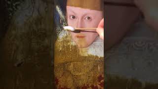 Philip Mould. Removing of yellowing varnish. Year 1618. Medieval painting renovation. Part 2