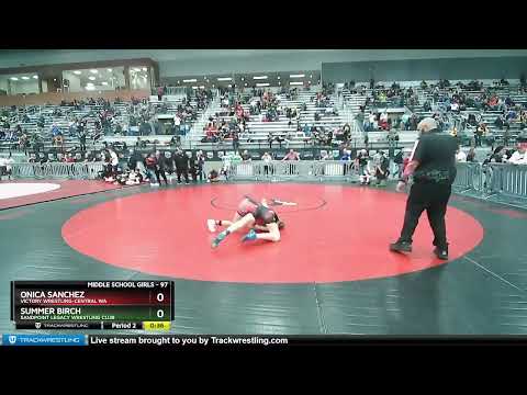97 Lbs Round 2 - Onica Sanchez, Victory Wrestling-Central WA Vs Summer Birch, Sandpoint Legacy Wre
