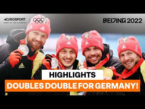 Wendl & Arlt Celebrate Another Doubles Luge Gold | 2022 Winter Olympics