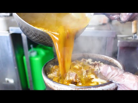 (¡¡La venta se ha ampliado porque era muy popular!! ¡¡Udon abrumadoramente deficiente!!] ¡¡Udon frito con curry de ostras que es tan grande que te arrepentirás si lo comes sin saberlo!! Famoso restaurante de udon Sanuki [Menya Shichifuku Bettei] Ciudad de Sakaide, Prefectura de Kagawa