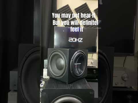 Our new passive radiator sub that can easily go beyond 20hz to give you an extreme movie experience.