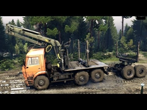 SPINTIRES 2014 Full Version Preview - Kamaz Logging Truck