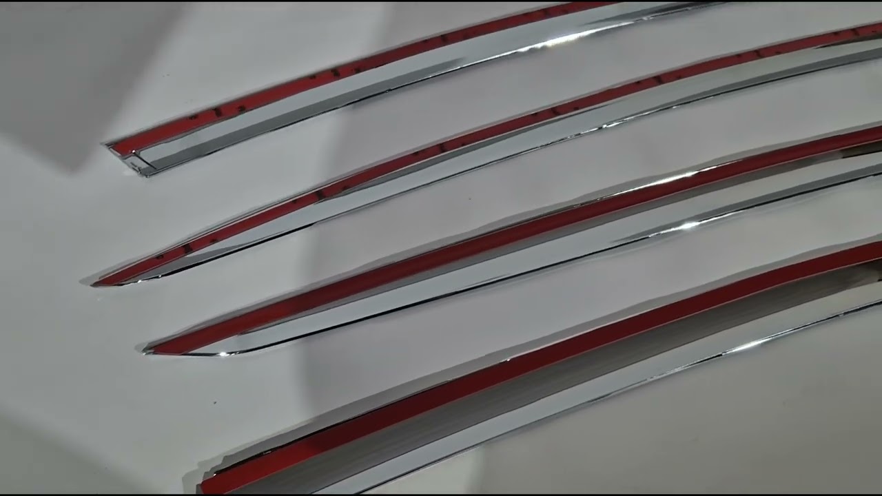 Хромированные ветровики Niken Luxury (4 шт) Video 1