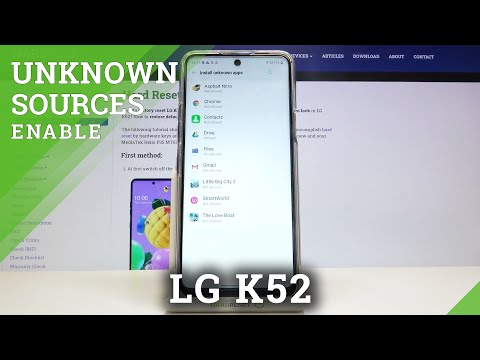 How to Enable Unknown Sources in LG K52 – Allow App Installation